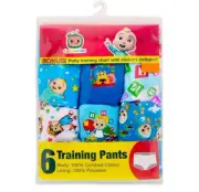 Cocomelon 6 Pack Toddler Boys Training Pants Underwear Size: 3Т