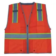 Condor High Visibility Vest,Class 2,5XL,Orange 11K788 Condor 11K788 5XL