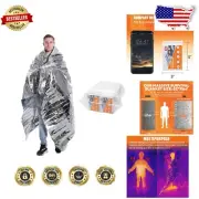 50 Pack Mylar Emergency Thermal Blankets - Giant 82"x64" for Ultimate Safety
