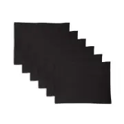 Solino Home 100% Pure Linen Placemats 14 x 19 Inch Set of 6 for Summer - Sonoma
