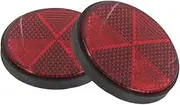 Cabilock 2 Pack Round Bike Reflectors Boys and Girls Car Night Reflectors for Safety Lattice Design High Visibility for Night Riding