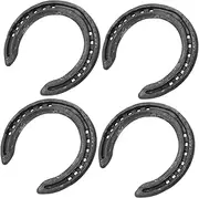 Generic 4pcs Horseshoe Horse Hoof Nail Horse Farrier Tools Horse Decor Hoof Repair Tool Horse Raising Tools Cow Hoof Tools Horse Farriers Trimming Horse Shoes for Horse Black Iron