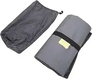 Camping Sleeping Pad, Gray 60s Fast Inflating Ergonomic Nylon Mattress for 2, Outdoor Camp Mattress with Storage Bag Patch Sticker