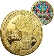 Xinhuju Christmas Tokens, Christmas Commemorative Coins - GNOME Christmas New Year Coins, Holiday Theme S Challenge Coins, Metal Commemorative Coins for Christmas Gifts