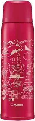 ZOJIRUSHI Water Bottle Stainless Steel Bottle with Cup Keep Warm 1.03L Red #1