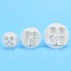 3Pcs hydrangea fondant cake decorating sugarcraft plunger cutter flower mold~DS