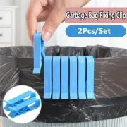 2pcs Garbage Bag Fixing Clip Bin Bag Clips Plastic Clip Clamp Holders KitchenUSN