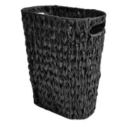 5 Gallon Wicker Trash CanBlack Bathroom Trash CanWicker Trash Basket with Han...
