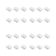 24PK Boxsweden Adjustable Drawer Tote Organiser Sleek Tray 18-29x12x7cm White