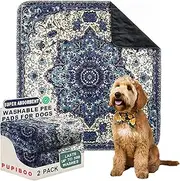 Washable Pee Pads for Dogs, Cat Litter Mat, Puppy Pads, Reusable Pet Training Pads, Extra Large 36 x 36 (2 Pack) by Pupiboo