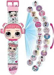 [FASHION YO] Superhero Robert Watch with 24 Super Projection Cartoon Hero Figurines Frozen Princess, Electronic Watch for Boys Girls Projector 3D Watch