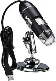 1Pc Microscope for Adults High Definition Magnification for Electronic Repairs Jewelry Inspection and Scientific Experiments Black