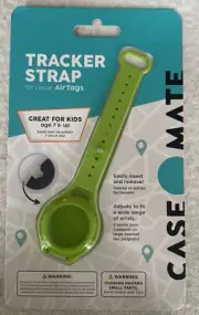 BRAND NEW Case-Mate Tracker Strap - Wristband Case for Apple AirTag - Lime Green