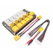 T60 XT30 Lipo Battery Parallel Charging Board 2in1 Support 2S-6S Lipo Battery for FPV Racing Drone Helicopter Airplane R