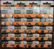 40 Fresh Genuine Maxell LR44 (A76) 357 1.5V Alkaline Coin Cell Button Battery