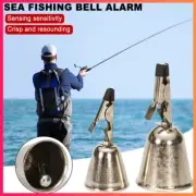 2/1PCS Fishing Bite Alarms Fishing Rod Bell Rod Clamp Tip Spring Clip Bells Ring