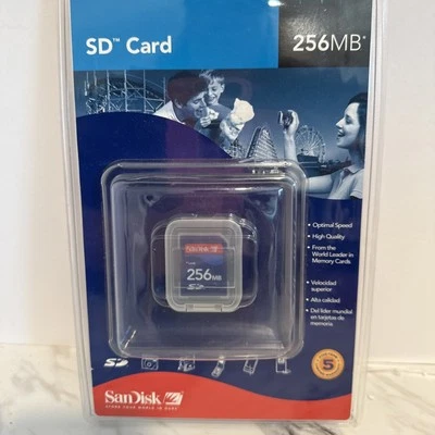 SanDisk - 256MB SD Memory Card For Digital Cameras PDAs for SD Compliant Slot