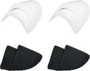 [Bliceon] Shoulder Pads, Foam Shoulders Pads for Women and Men, 1.5cm Anti-Slip Thickening Inserts for Clothing, Improve Outfit Shape, Bra Strap Holder Stop Slipping Shoulder, Black and White, One Size