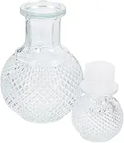 Amosfun 250ml Whiskey Decanter Set Glass Beverage Barrel Airtight Bottle Empty Liquor Bottles for Home Wedding Party