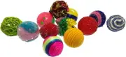Kitty Fun Assorted Balls Card of 4, 4 Count 4 Count (Pack of 1)