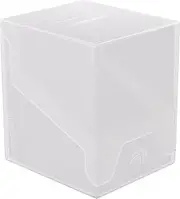 Gamegenic Bastion 100+ XL Deck Box - Compact, Secure, and Perfectly Organized for Your Trading Cards! Safely Protects 100+ Double-Sleeved Cards, White Color, Made