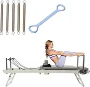 Pilates Reformers, Foldable Reformer Pilates Machine Compact Home Workout Equipment Yoga Exercise
