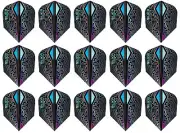 5 Sets Harrows Silika Colorshift X Standard Dart Flights Ships Tracking - Silver