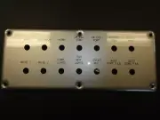 SILVER BLANK BREAKER SWITCH PANEL 10 3/4" X 4 3/8" MARINE BOAT