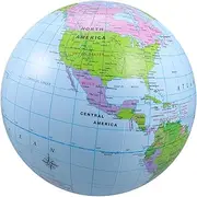 Inflatable Globe Pool Floats Inflatable Earth Sphere Swimming Beach Ball Inflatable Water Balloon Summer Inflatable Ball Globes for Air Filled Globe Pool Balls Blue