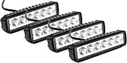 LED Light Bar, 4PCS Super Bright Led Waterproof Spotlights, LED Work Light Pods Single Row Off Road, Boat Spot Marine Deck Light, Fog Light for SUV ATV Car Truck Golf Cart 9V 32V IP67