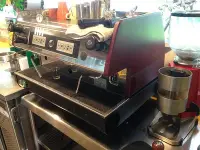 在飛比找Yahoo!奇摩拍賣優惠-PAVONI La半自動營業咖啡機+磨豆機