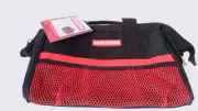 Craftsman~13"~Tool Canvas Carry Tote Bag~with Zipper~Red and Black