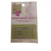 Stretch & Sew Vintage 4 Pk Size 9 Ballpoint Sewing Machine Needles NOS
