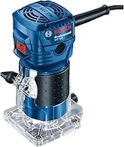 Bosch Professional GKF 550 Edge Milling Cutter (Including Parallel Stop, Roller Guide, Grey, 2x Wrenches (17 mm, 10 mm), in Box)