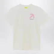 [Off-White™] White T-shirt with logo print 6 Y White