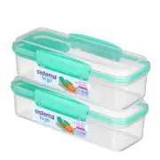 2 PACK Sistema Snack Attack to Go Snack Container, 13.6 oz