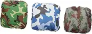 3pcs Camouflage Backpack Rain Cover Waterproof Bag Protector for Outdoor Activities