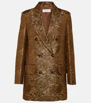 [Max Mara] Max Mara Balia double-breasted jacquard blazer UK 10 multicoloured