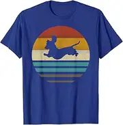 [JIAGANYI] Dachshund Vintage Silhouette 60s 70s Retro Grunge Dog Lover T-Shirt