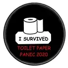 TP01 I SURVIVED THE GREAT TOILET PAPER CRISIS 2020 Patch Embroidered Hook Loop
