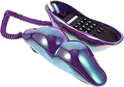 Operitacx Unique Lip Phone Decor for Home Creative Corded Landline Phone Novelty Telephone Attractive Lips Shape