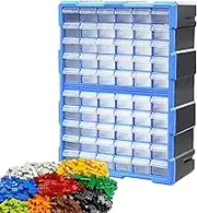 Parts Storage Organizer, 60 Grids Drawer Storage, Small Drawer Modular Storage, Storage Cabinet, Teacher Toolbox Organizer, Easy To Use, Portable for Classroom