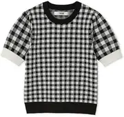 FURFUR(ファーファー) Fur RWNT252043 Women's Gingham Knit Pullover