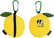 AIMALL AIMALL Cartoon Fruit-Shaped Foldable Shopping Bag with Doll Pendant, Cute Bag for Kids and Adults, 3.9 Inches Pendant, 9.4" x 15.3" Reusable Polyester Bag for Daily Use