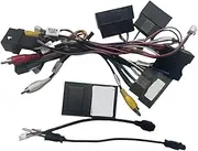 Compatible for Focus 12-18,Explorer Audio Power Wiring Harness Car Radio16PIN Android Power Cable Adapter with Canbus Box