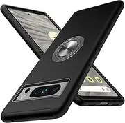 [ELEPIK] Invisible-Stand Series for Google Pixel 8A Case with Ring Holder Kickstand, [Military Grade Drop Protection] Slim Phone Case, Black