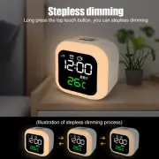 Led Clock Easy to Use Multifunctional Led Digital Alarm Clock Stepless Dimming
