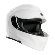 TORC T-28 Gloss White Modular Motorcycle Helmet
