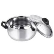 Quick Noodle Cooking Pot Steel Cookware Spaghetti with Strainer Lid