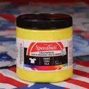 Speedball Fabric Screen Printing Ink Yellow (Amarillo) 8 Fl Oz. New